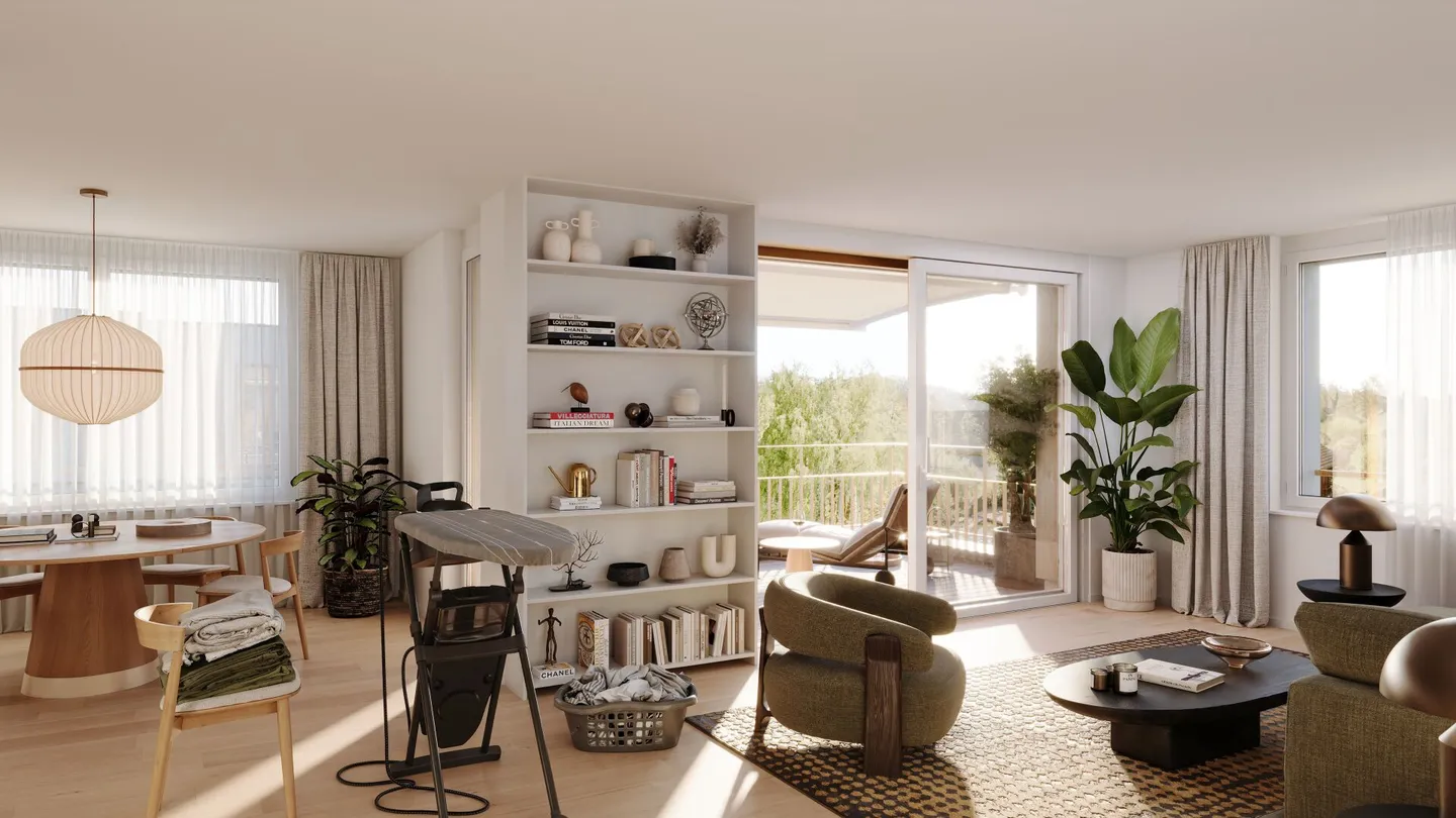 Charmante Attikawohnung im Tössidyll - Foto 1 von 3