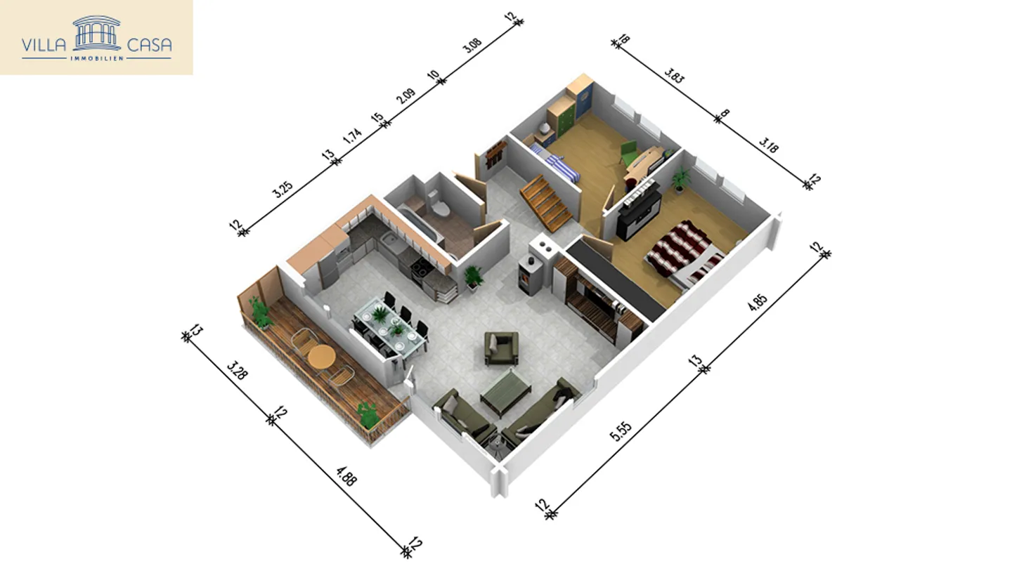 Penthouse alpin charmant - Photo 3 sur 12