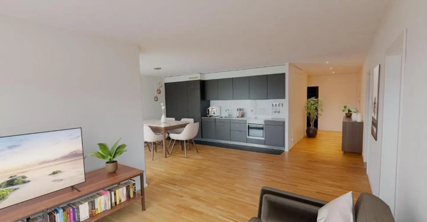 Bright 4.5-room apartment on the 2nd floor with washing column! - Photo 7 of 14