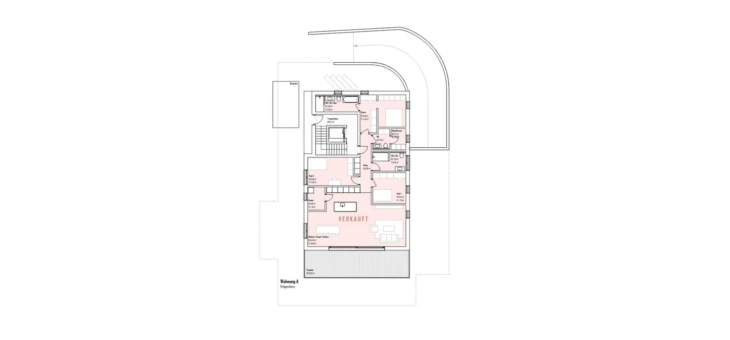 Appartamento familiare di 4,5 stanze al piano terra con giardino - Foto 8 di 8