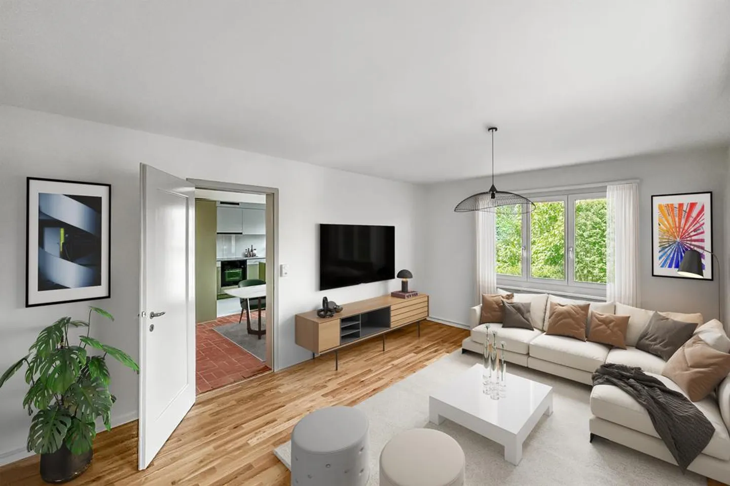 Appartement rénové de 3,5 pièces au rez-de-chaussée dans un emplacement central à Thalwil - Photo 2 sur 5