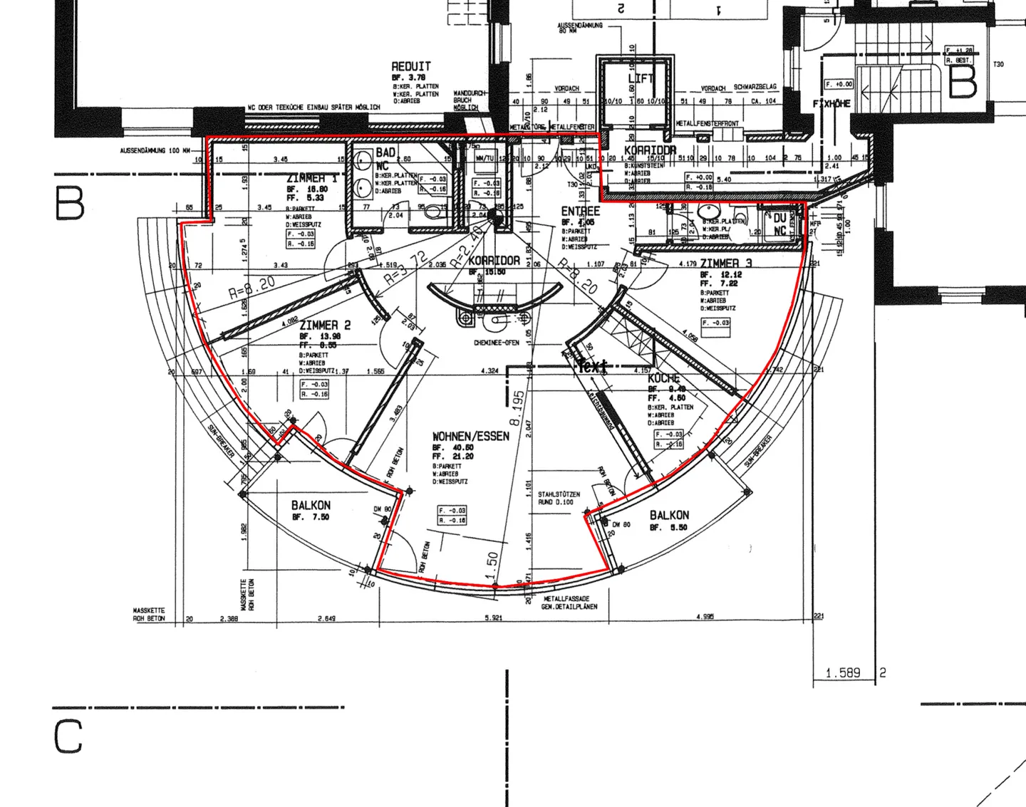 Appartamento esclusivo con terrazza di 4,5 stanze e camino a Zurigo, distretto 7 - Foto 13 di 13