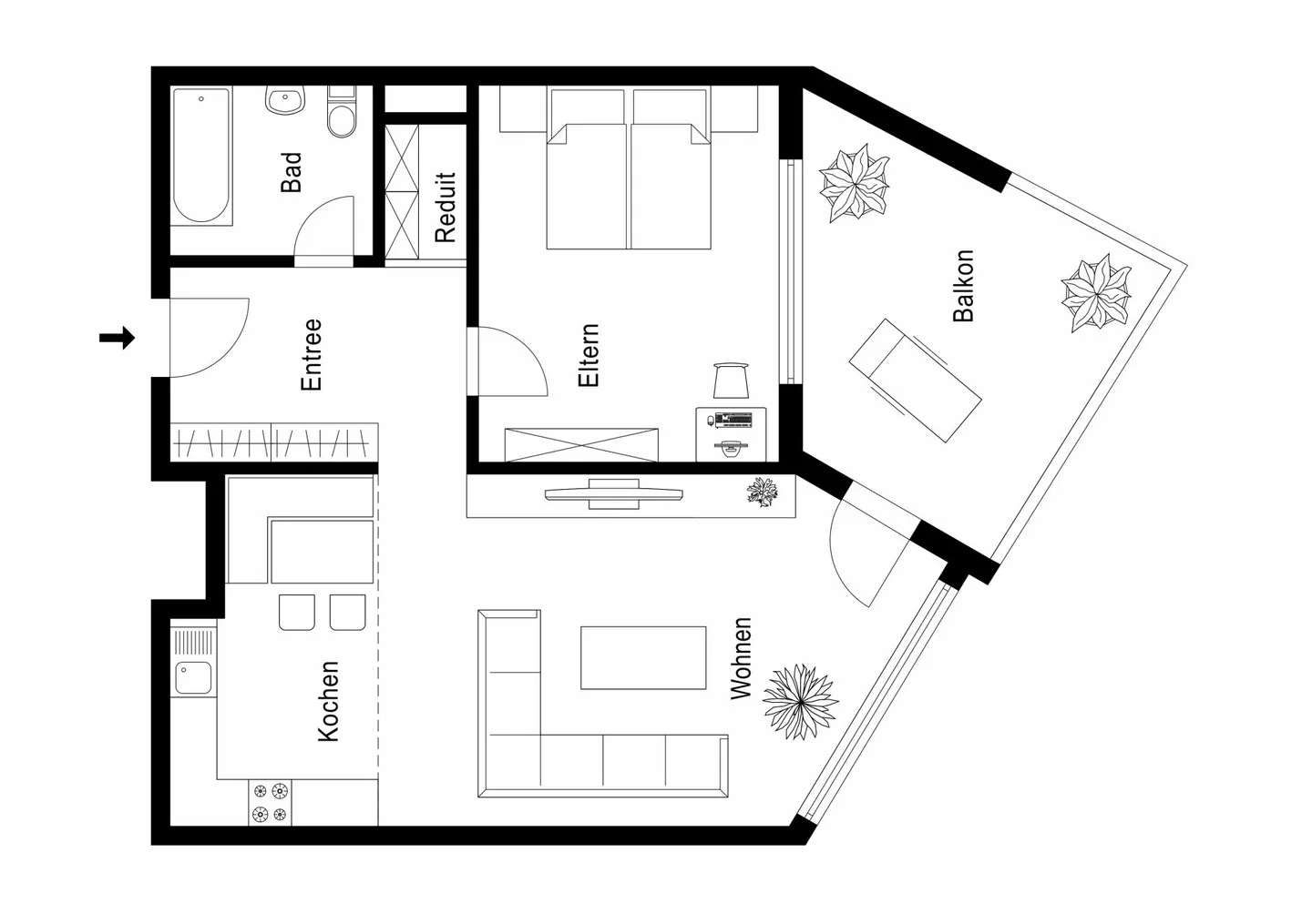 Appartement lumineux avec terrasse - Photo 5 sur 13