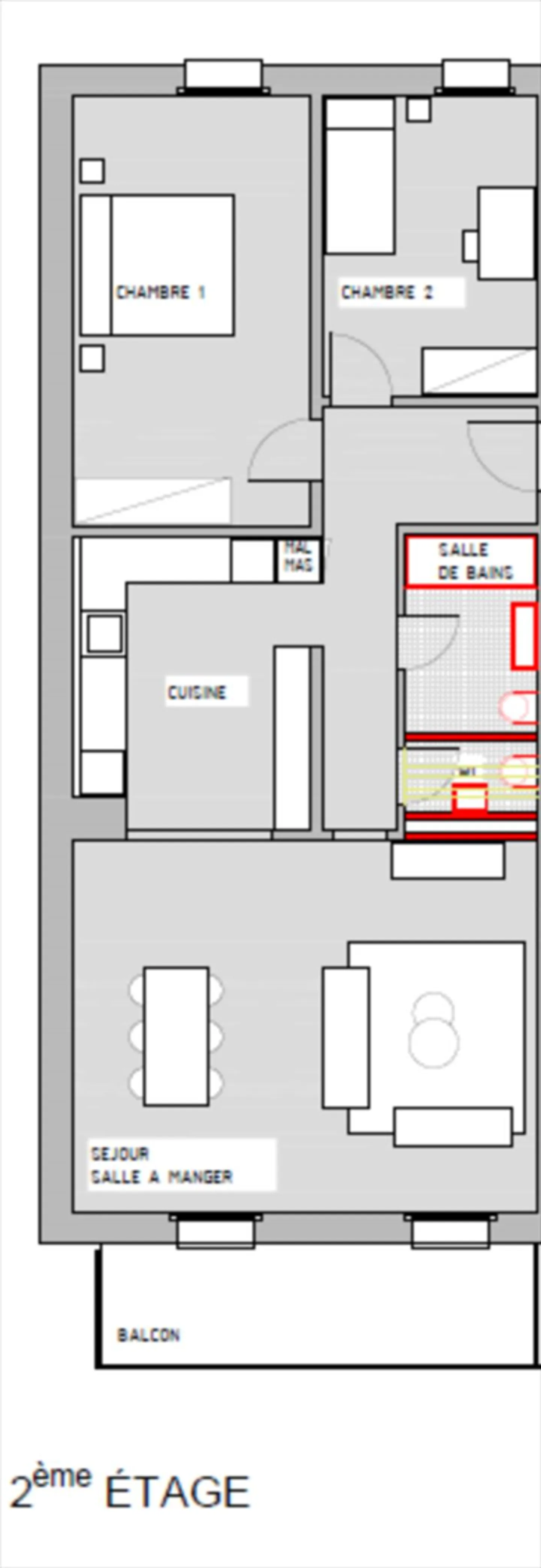 Total renovation, beautiful new apartment located on the 2nd floor - Photo 7 of 7