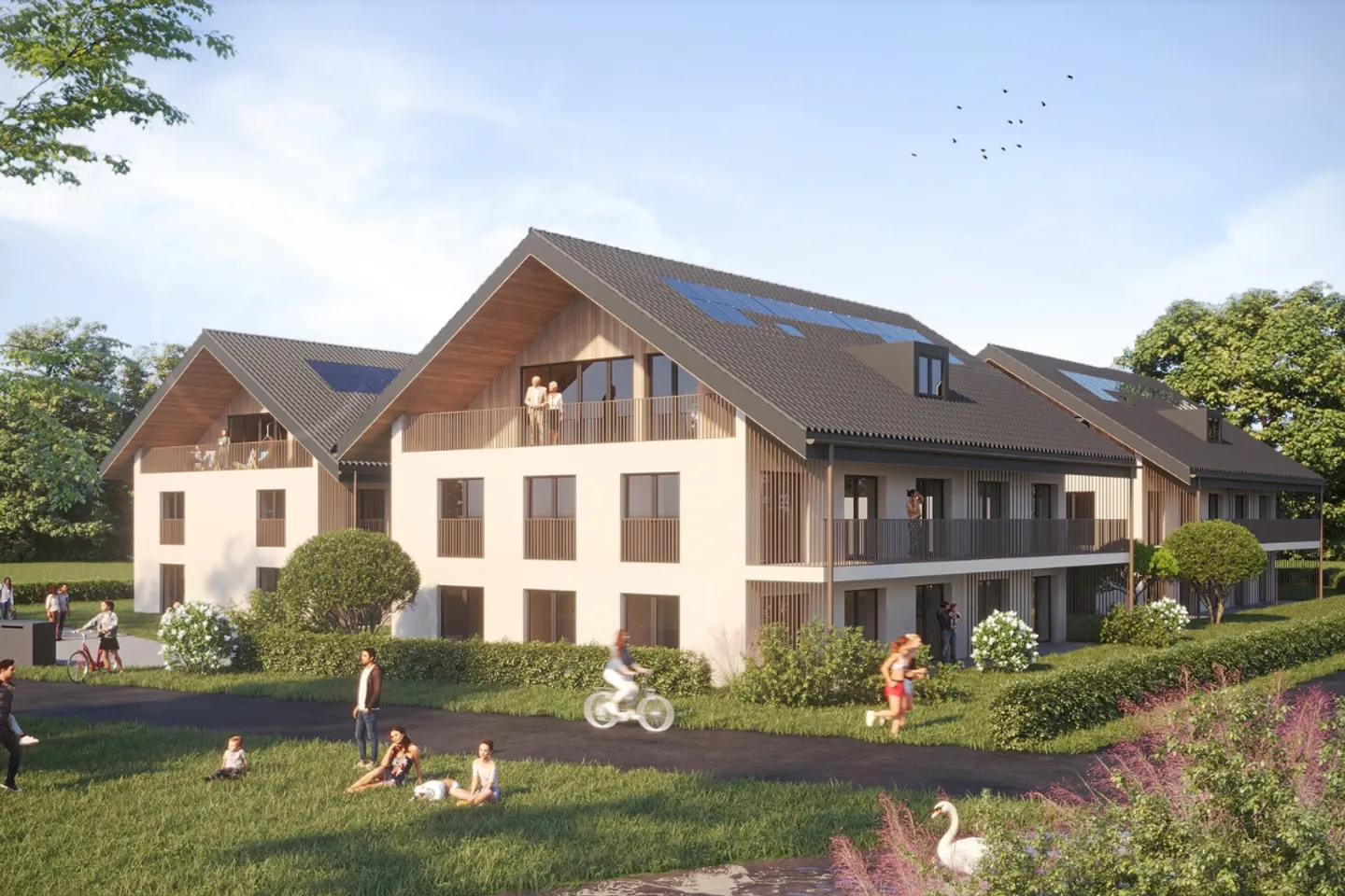 «La Bergerie - Lot 10 - 4.5 Zimmerwohnung mit Balkon» - Foto 1 di 13