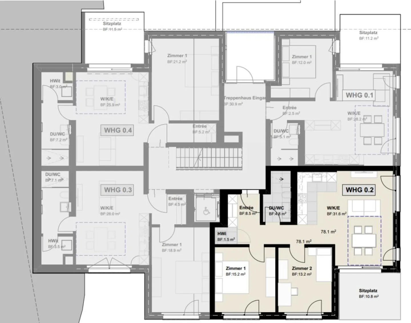 Vivre près des lacs et de la ville avec balcon et bonne connexion aux transports en commun - Photo 2 sur 5