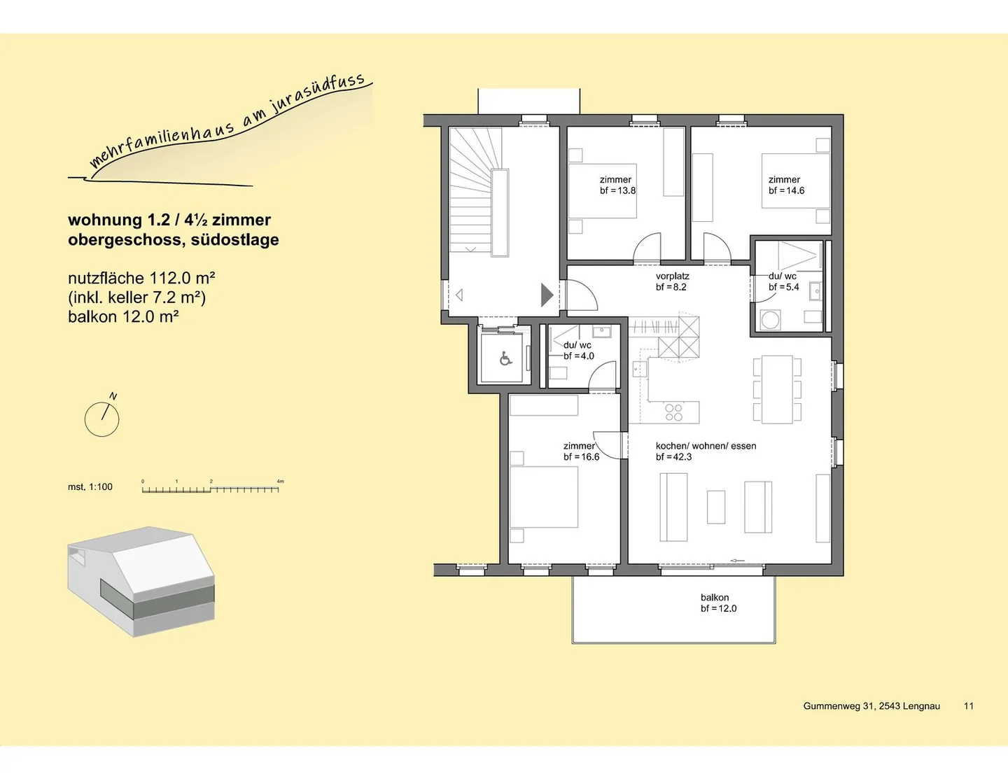 Moderne Wohnung mit Alpenblick - Foto 13 von 13