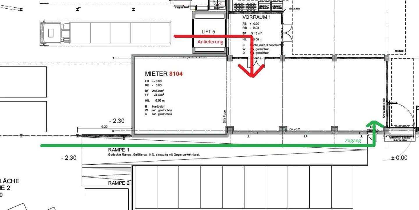 Spazio commerciale centrale con ascensore per merci - Foto 6 di 6