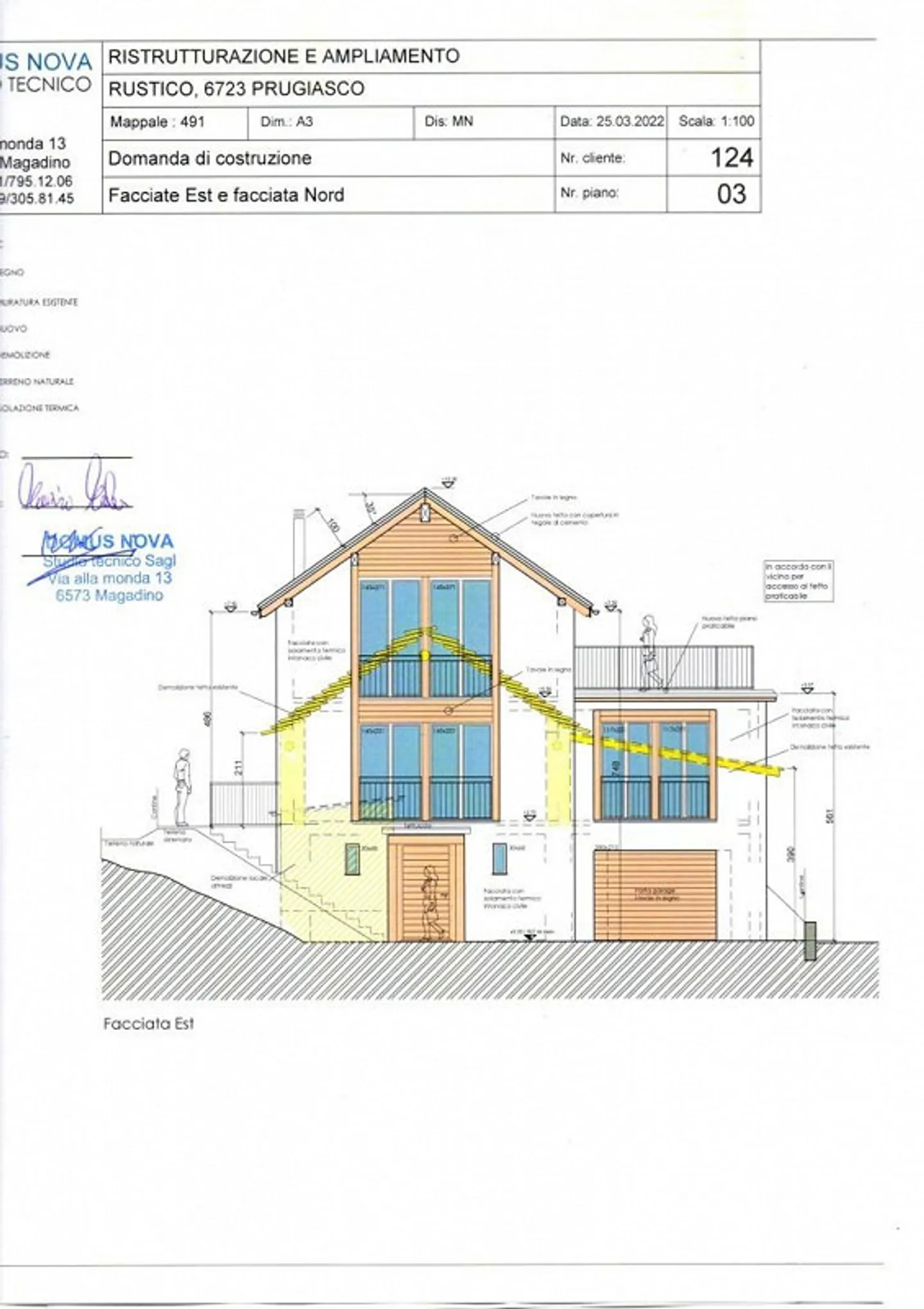 Progetto di costruzione approvato per una casa di 4 locali in una posizione tranquilla e soleggiata ... - Foto 1 di 15