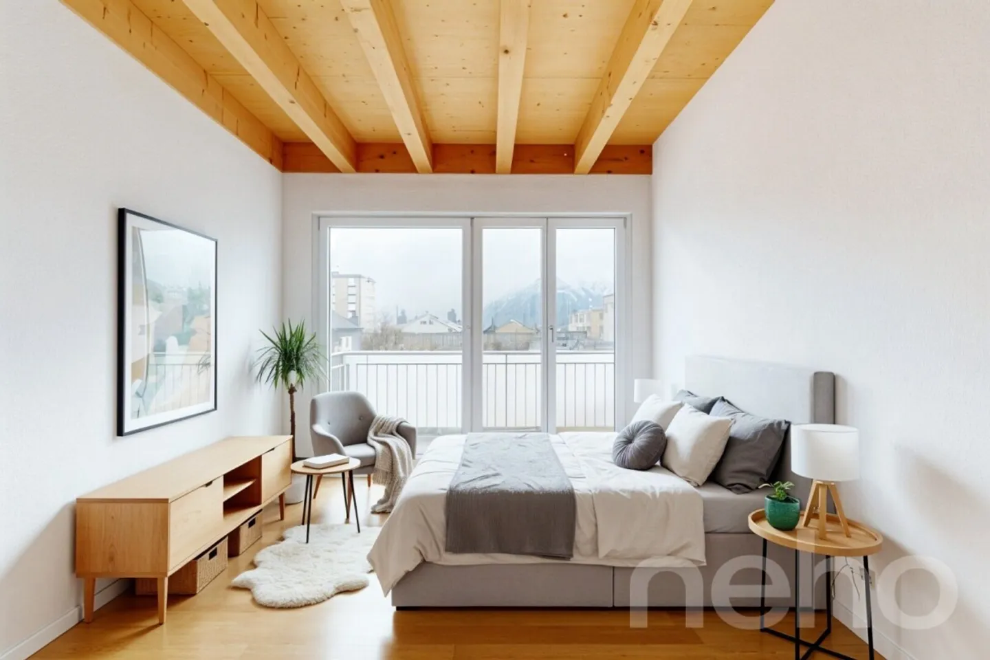 Family-friendly semi-detached house with garden and Niesen view - Photo 10 of 12