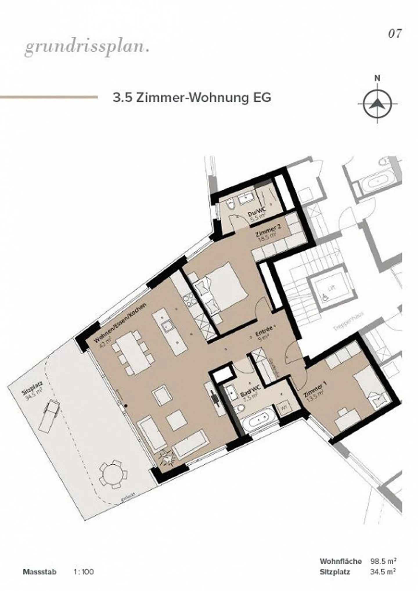 Vue sur la zone verte avec beaucoup d'intimité - Photo 29 sur 31