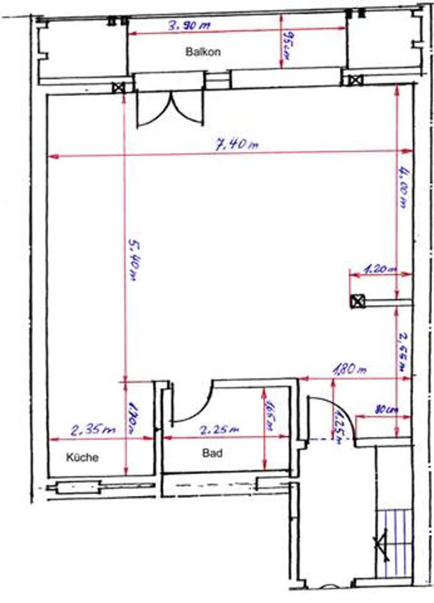 Grosse 1,5-Zimmer-Dachwohnung mit Balkon - Foto 9 von 9