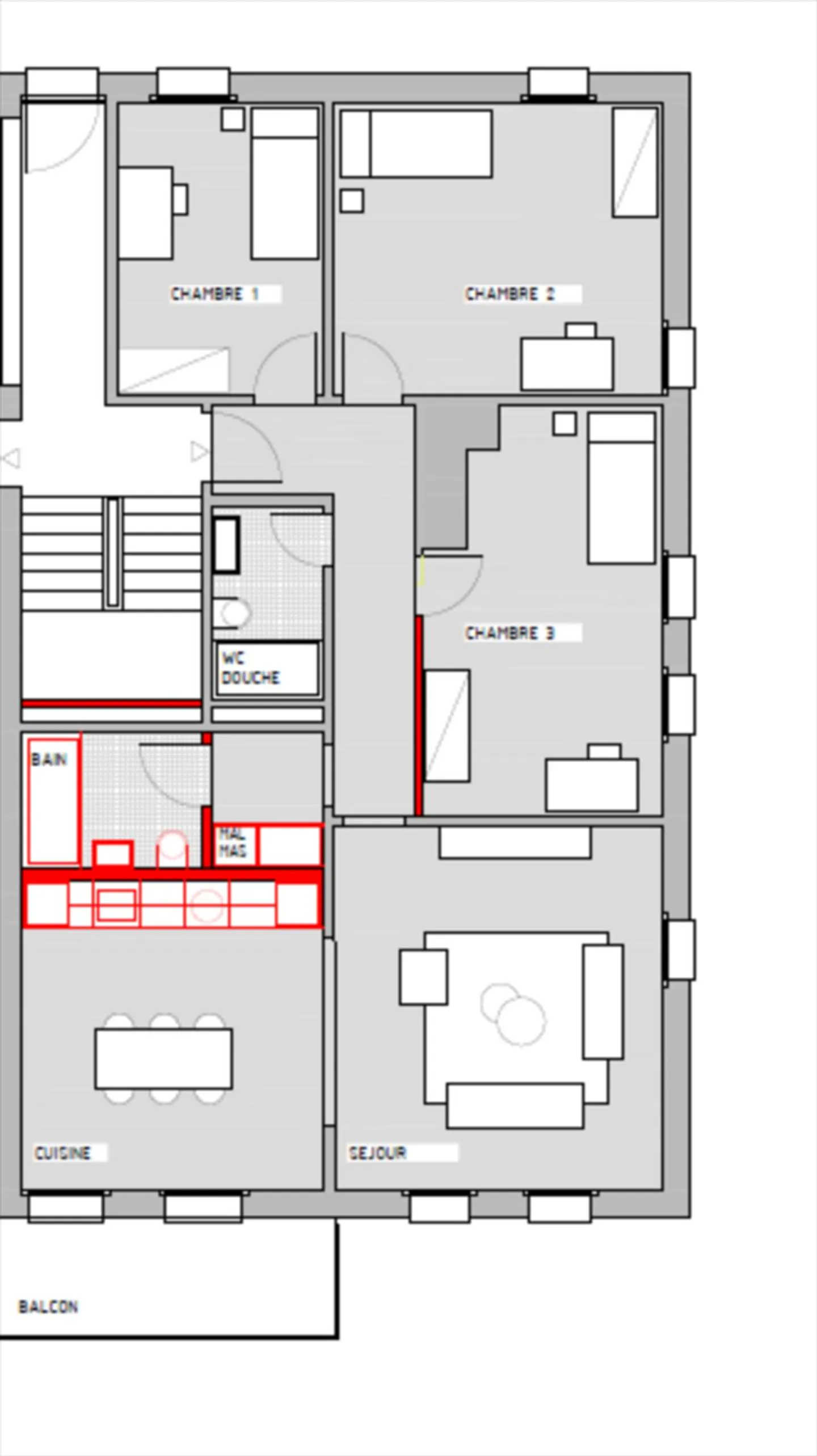 Total renovation, beautiful new apartment located on the upper ground floor. - Photo 10 of 10