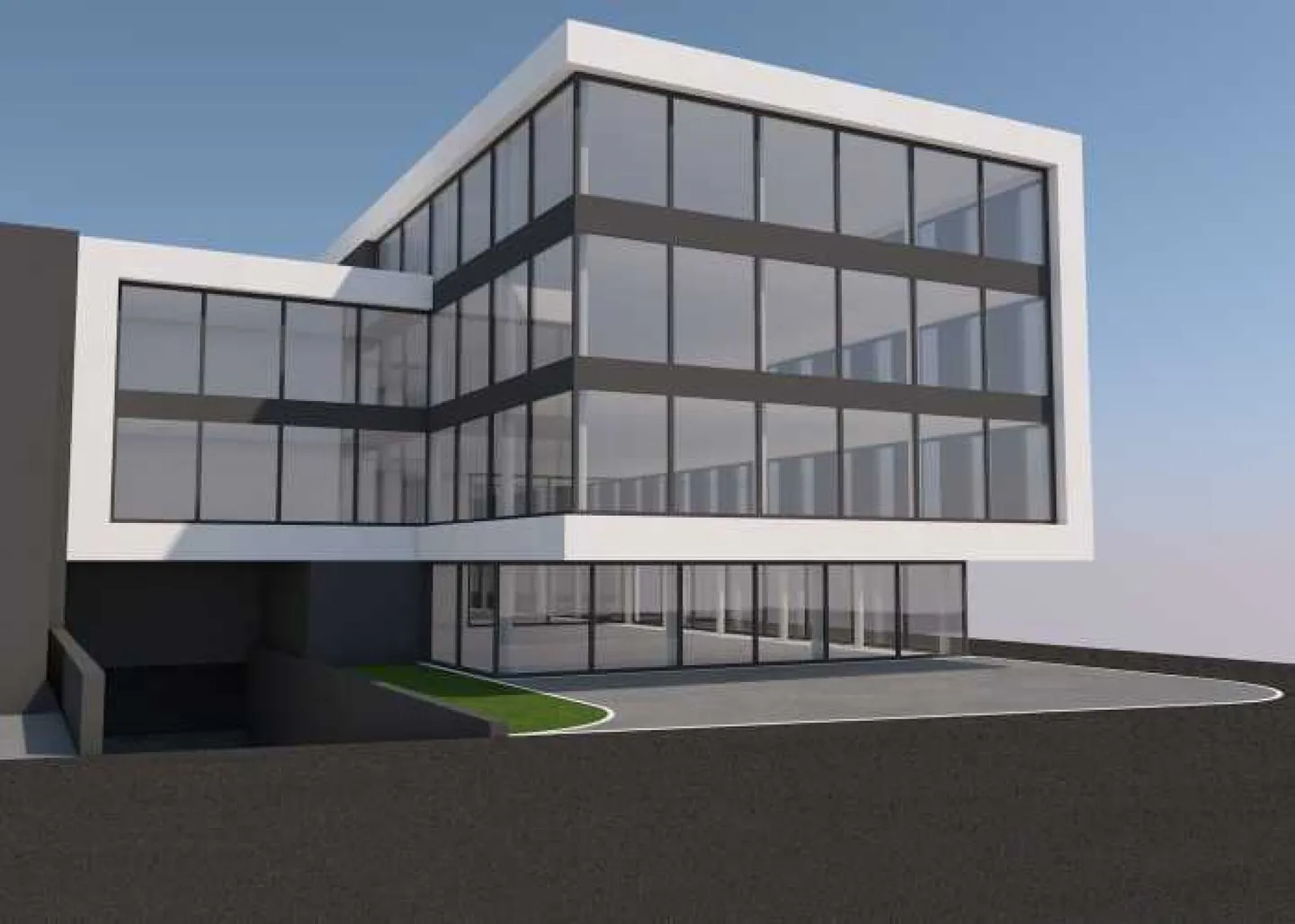 Vendita di un terreno con permesso di costruzione per la realizzazione di un edificio amministrativo/commerciale con magazzini e parcheggi - Foto 1 di 3