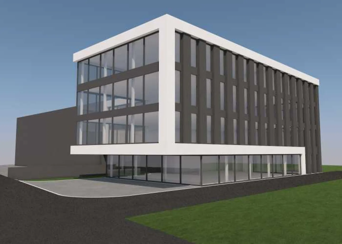 Vendita di un terreno con permesso di costruzione per la realizzazione di un edificio amministrativo/commerciale con magazzini e parcheggi - Foto 2 di 3