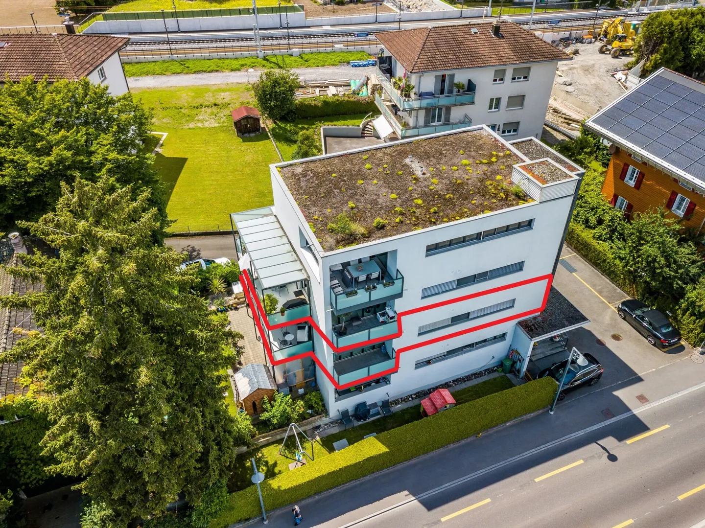 Charmante appartement 4.5 pièces avec grand balcon - Photo 11 sur 12