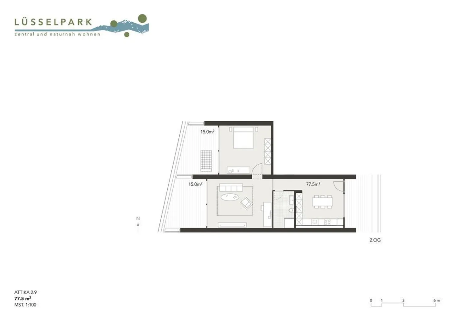 Penthouse apartment with 2 balconies and fantastic view - Photo 12 of 12