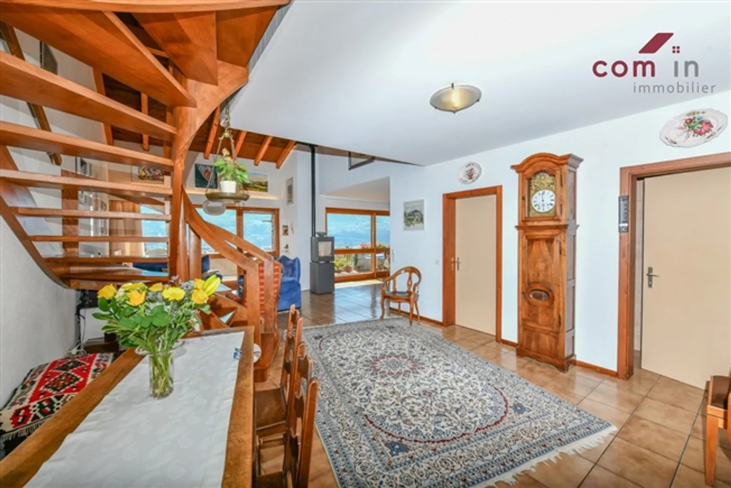 SION, penthouse de 6,5 pièces avec vue sur le centre de randonnée et le château - Photo 3 sur 20