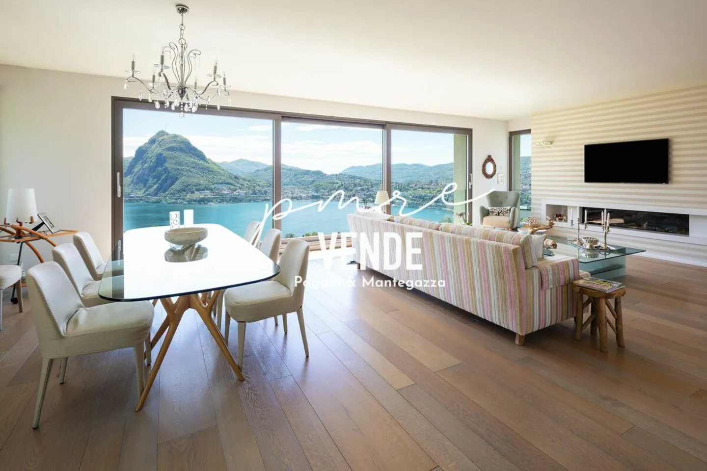 LUGANO RUVIGLIANA | MODERNA VILLA DI PREGIO CON EMOZIONANTE VISTA LAGO - Foto 3 di 11