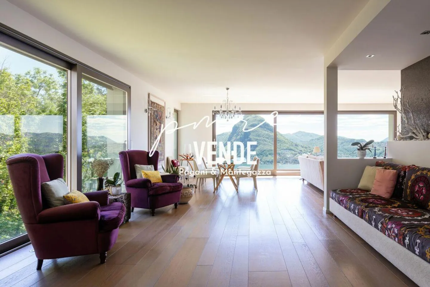 LUGANO RUVIGLIANA | MODERNA VILLA DI PREGIO CON EMOZIONANTE VISTA LAGO - Foto 5 di 11