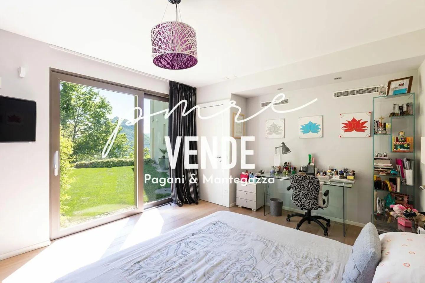 LUGANO RUVIGLIANA | MODERNA VILLA DI PREGIO CON EMOZIONANTE VISTA LAGO - Foto 16 di 27