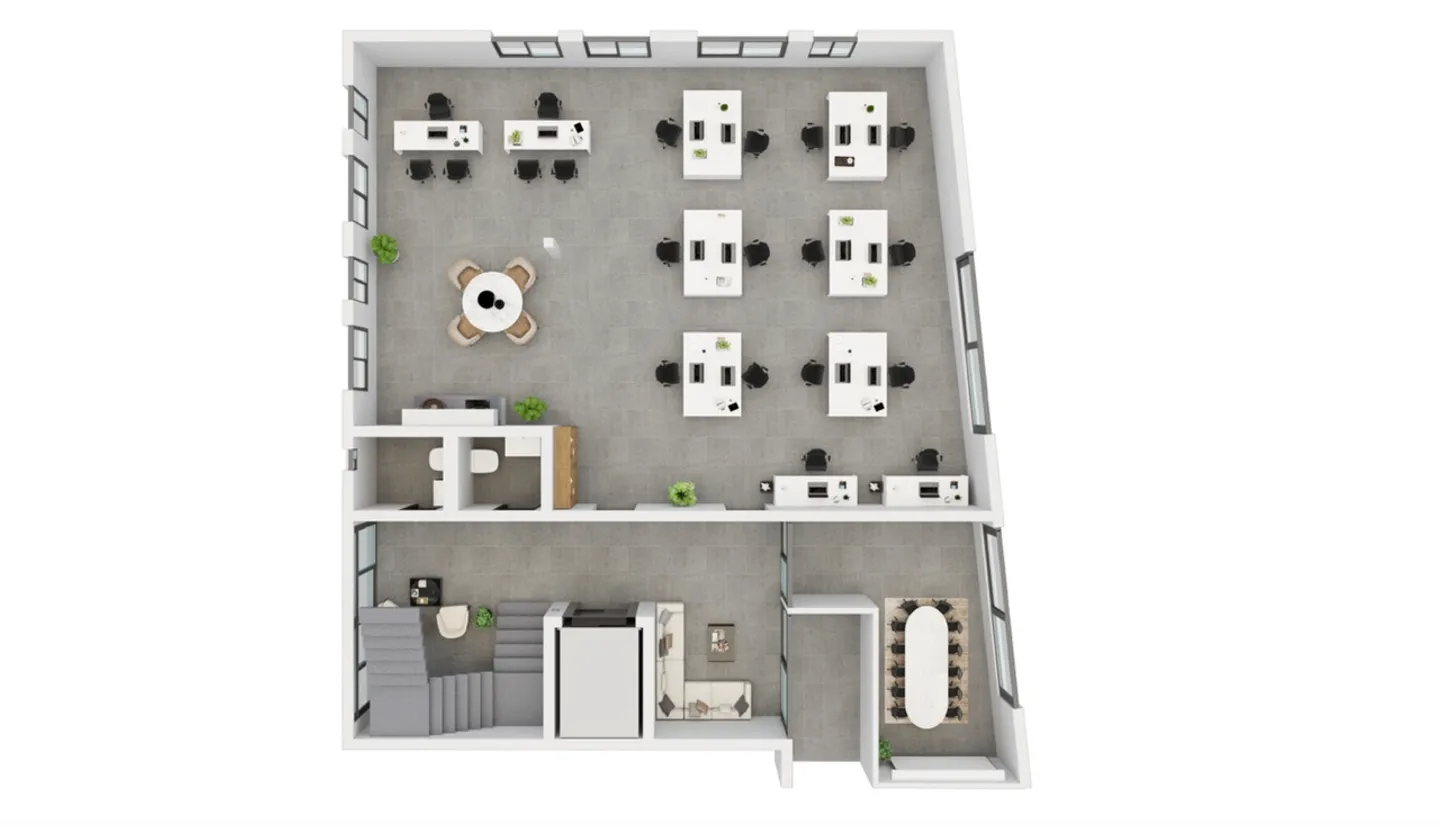 New offices of 130 m2 in the center of Romandy, Siviriez - Photo 10 of 11