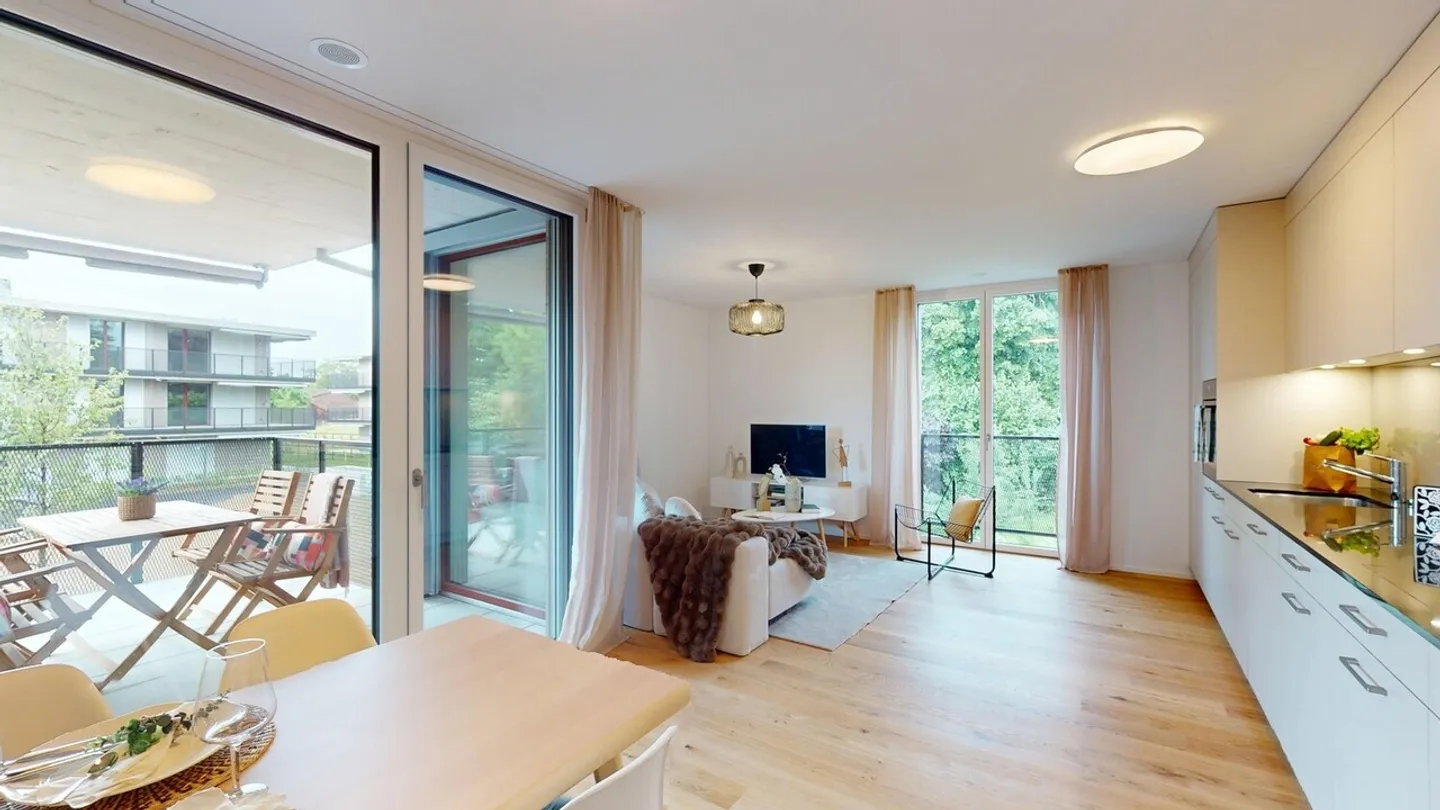 --- AUTUMN PROMOTION---- 1 Month Free Living and CHF 1,000.- Coop Voucher - FIRST RENTAL BAHNWEID in Deitingen HIGH-QUALITY LIVING IN MODERN ARCHITECTURE - Photo 2 of 13