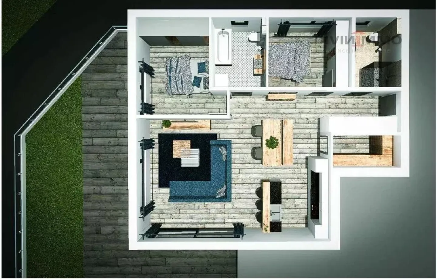 Beautiful new 4.5-room apartment on east ground floor - Photo 2 of 3