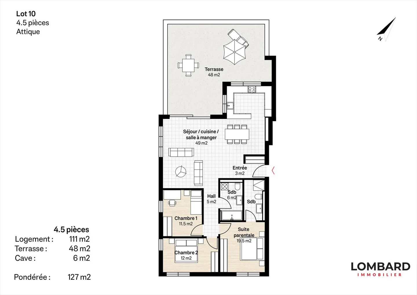 Attico 4.5 stanze - Foto 7 di 7