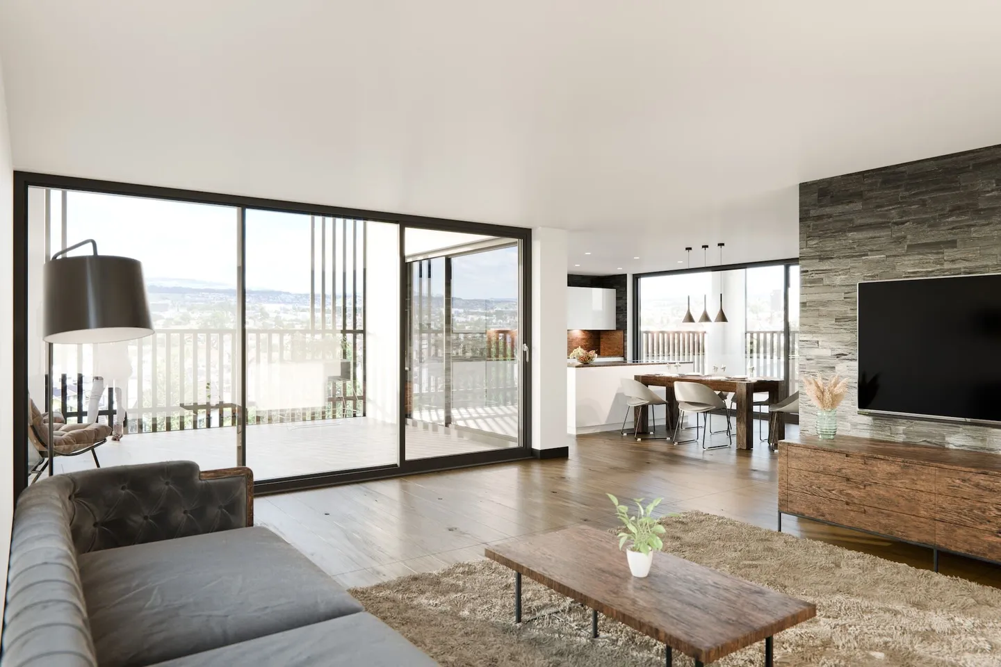 Vivere attraente con vista; Appartamento attico di 4 1/2 stanze - Foto 2 di 7