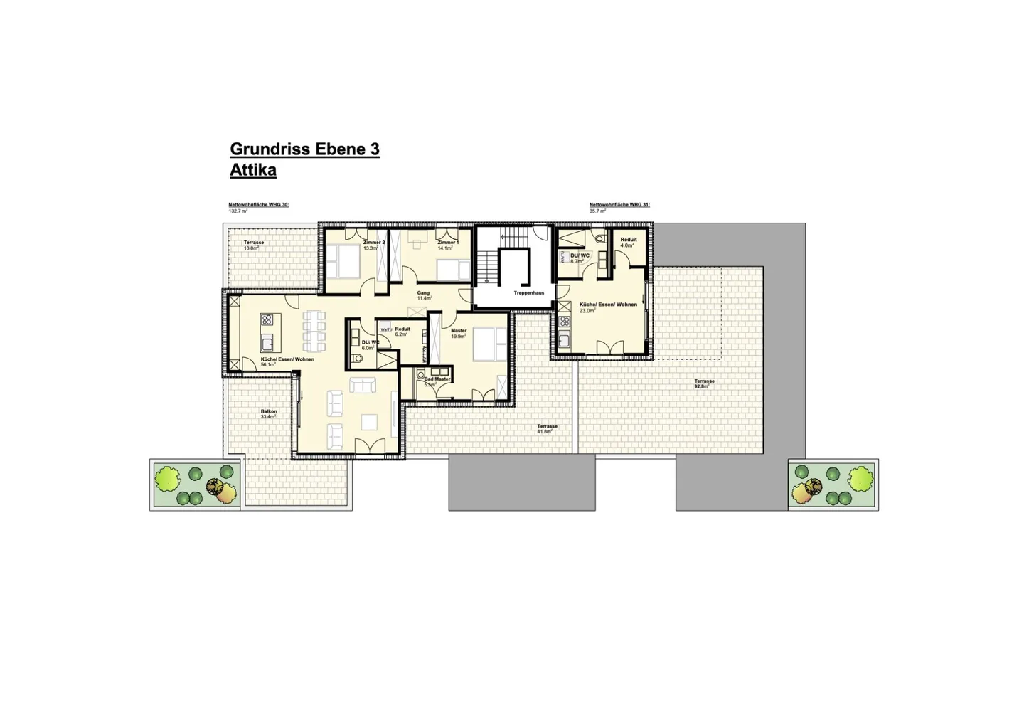 Vivere attraente con vista; Appartamento attico di 4 1/2 stanze - Foto 7 di 7