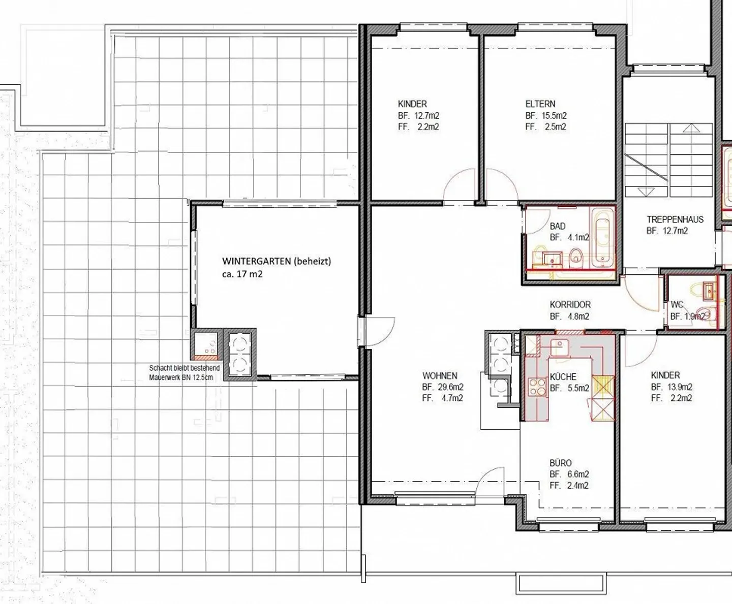Attikawohnung (121 m2) mit grosser Terrasse - Foto 11 von 11