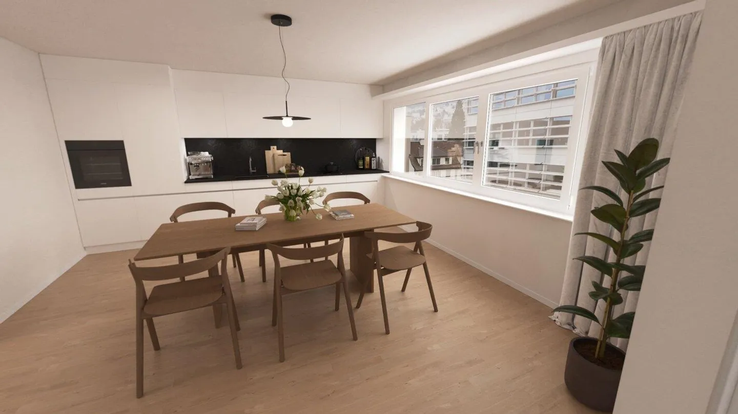 Appartement studio moderne à louer pour la première fois dans le projet de construction "Baarer Haus" - Photo 2 sur 4