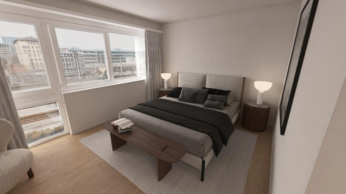 Appartement studio moderne à louer pour la première fois dans le projet de construction "Baarer Haus" - Photo 3 sur 4