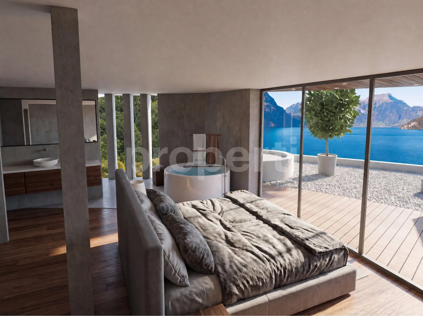 Laurus Villa, Lake View, Pool, Attic New Build in Weggis - Photo 9 of 13