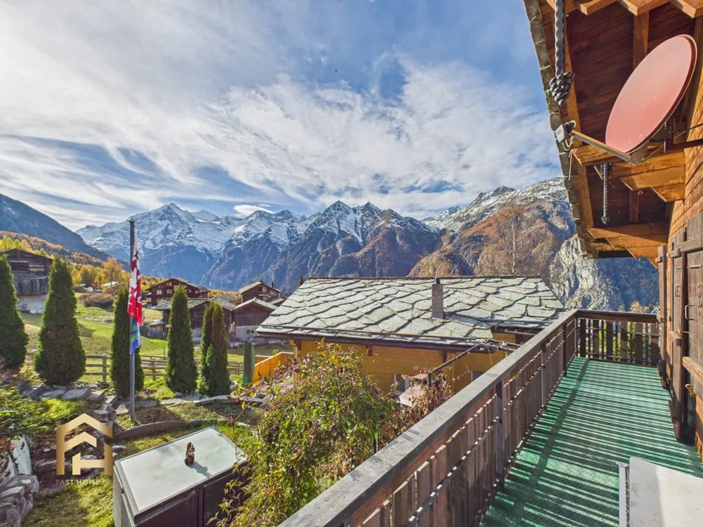 Charming Valais Chalet with Surroundings in Grächen - Photo 12 of 13