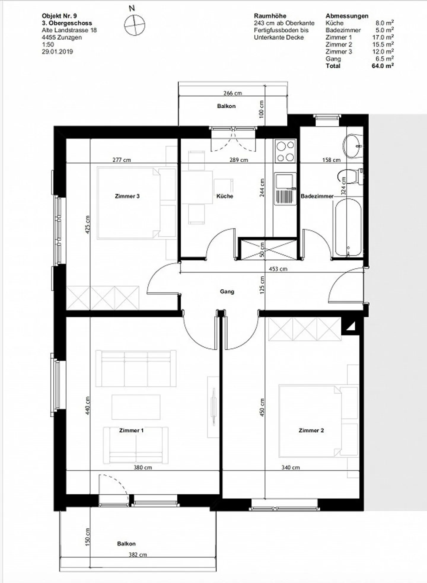 Komfortables Apartment mit Moderner Küche - Foto 13 von 13