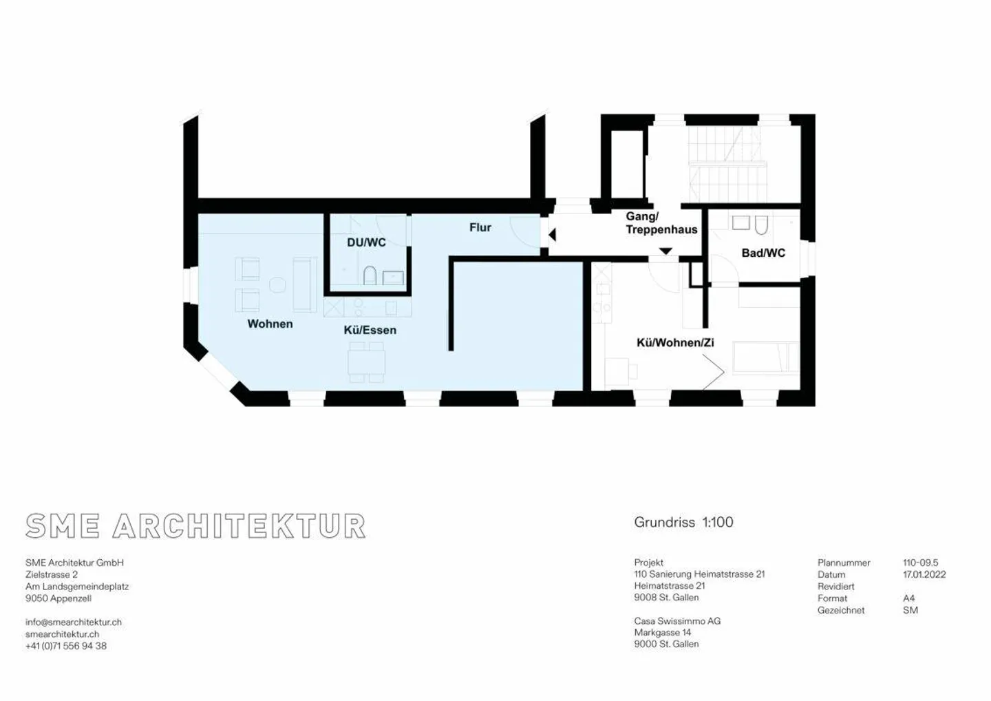 2.5 Zimmerwohnung in charmanten Altbau am Bahnhof St. Fiden - Foto 10 von 10