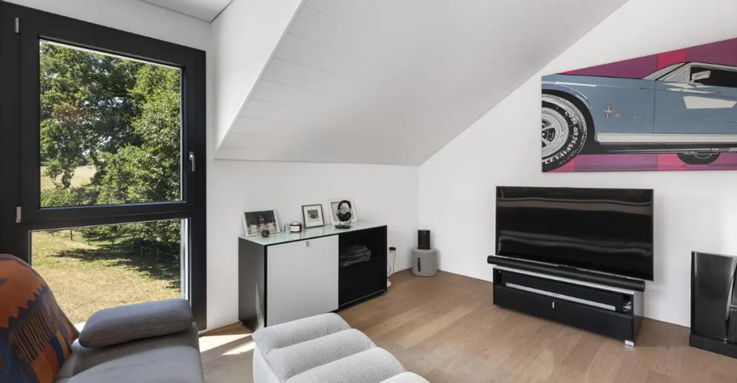 Zeitgenössische Villa mit 4,5 Zimmern, die sich zur Landschaft öffnet - Foto 11 von 13