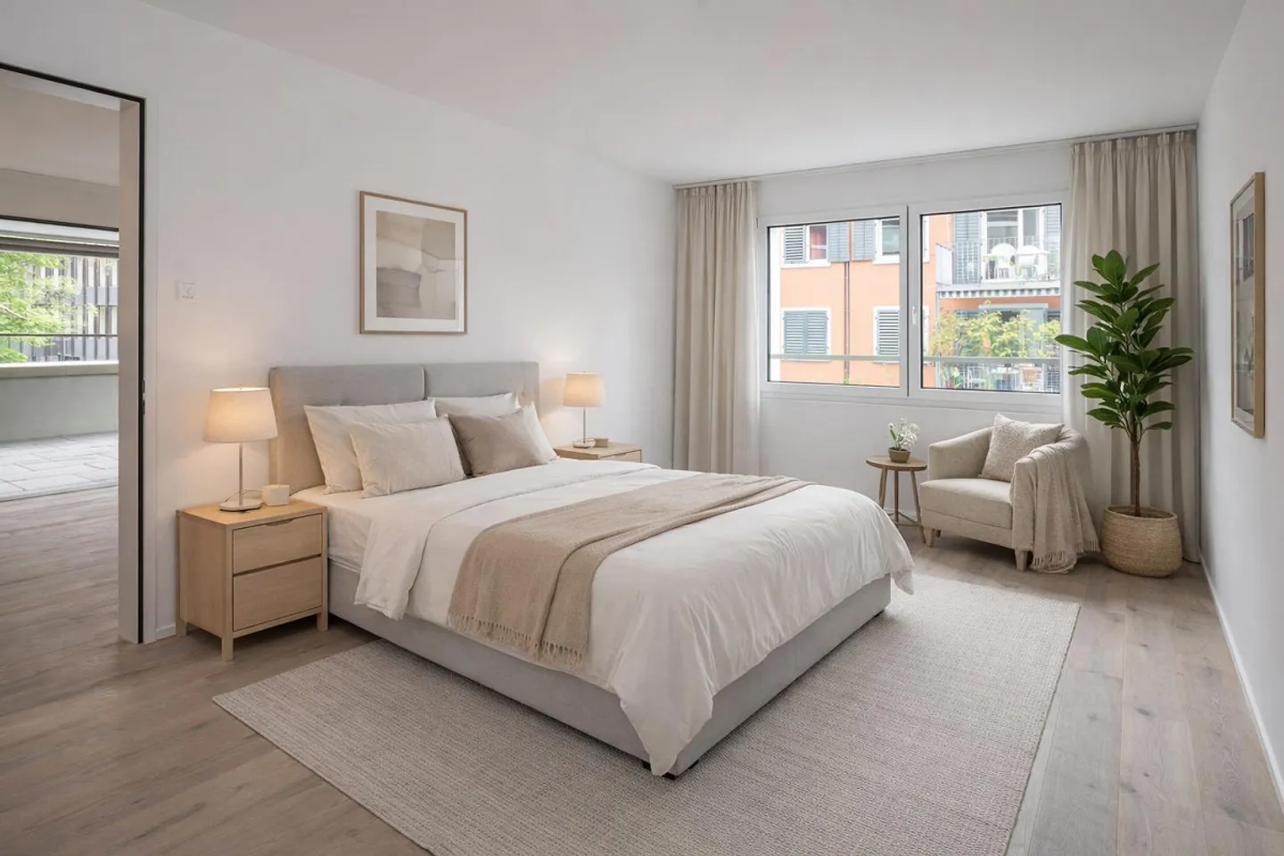 Modernes Apartment mit Balkon - Foto 3 von 6