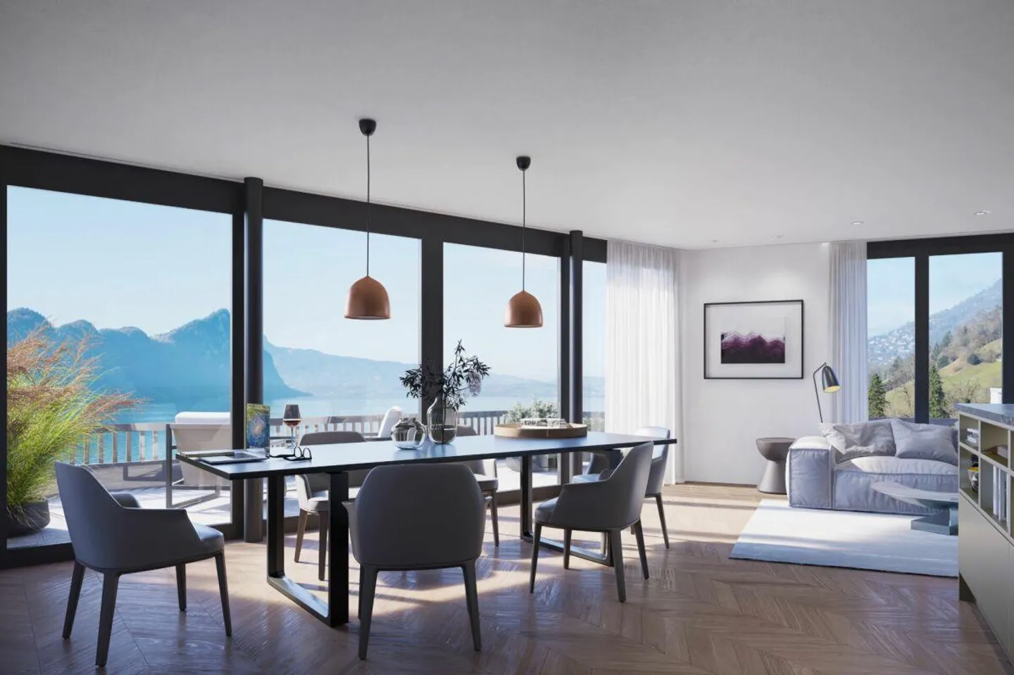 Exklusives Penthouse in Vitznau - Foto 2 von 4