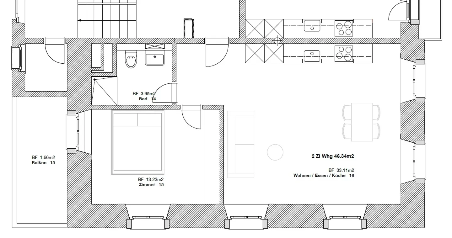 Moderno appartamento con 2 camere in posizione centrale a Wolhusen - Foto 8 di 8