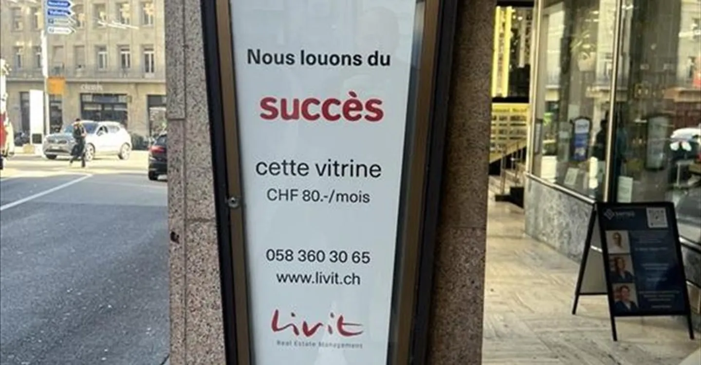 Schaufenster im Stadtzentrum von Lausanne - Foto 2 von 2