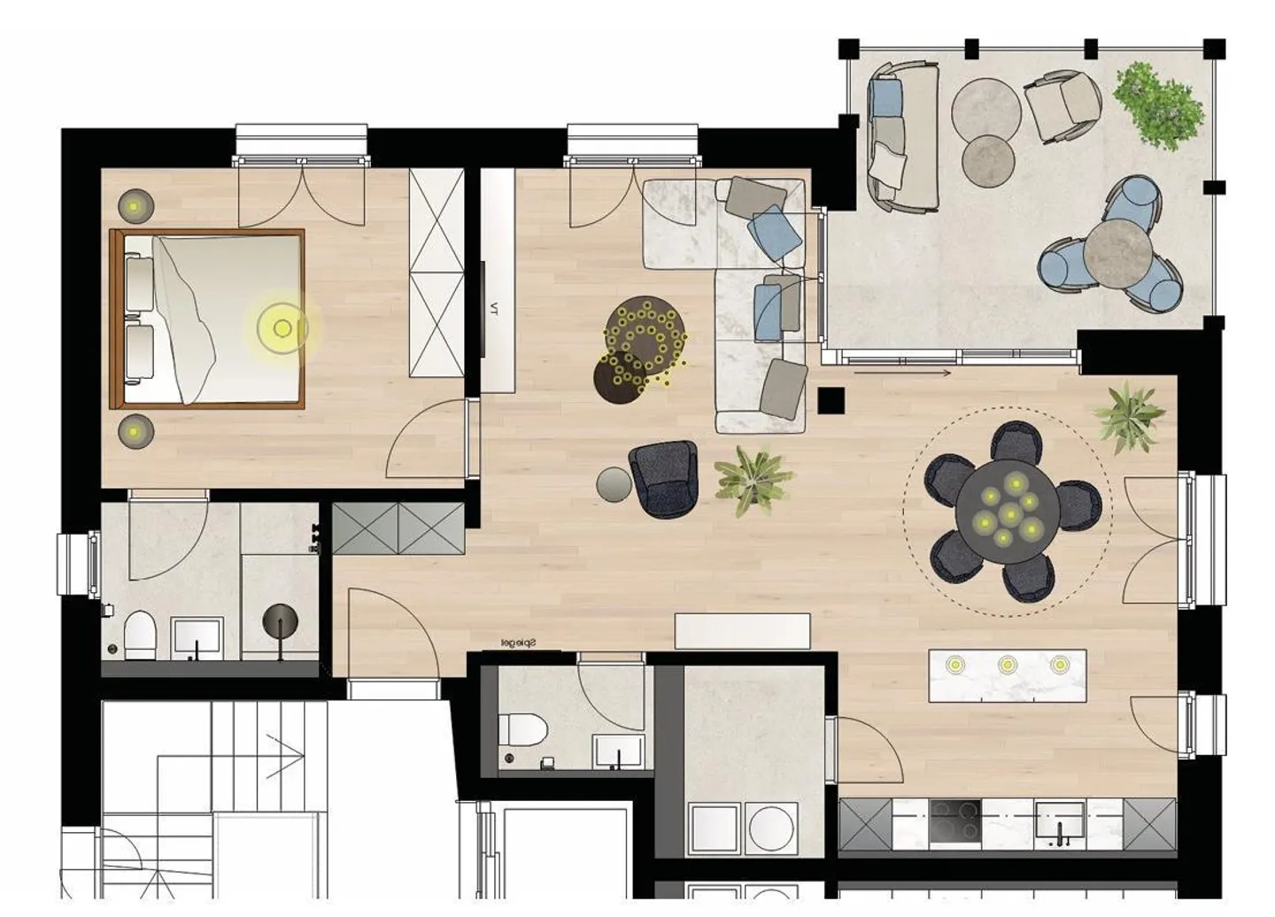 Moderne 2.5-Zimmer-Wohnung im Zentrum von Sarnen - Foto 4 von 5