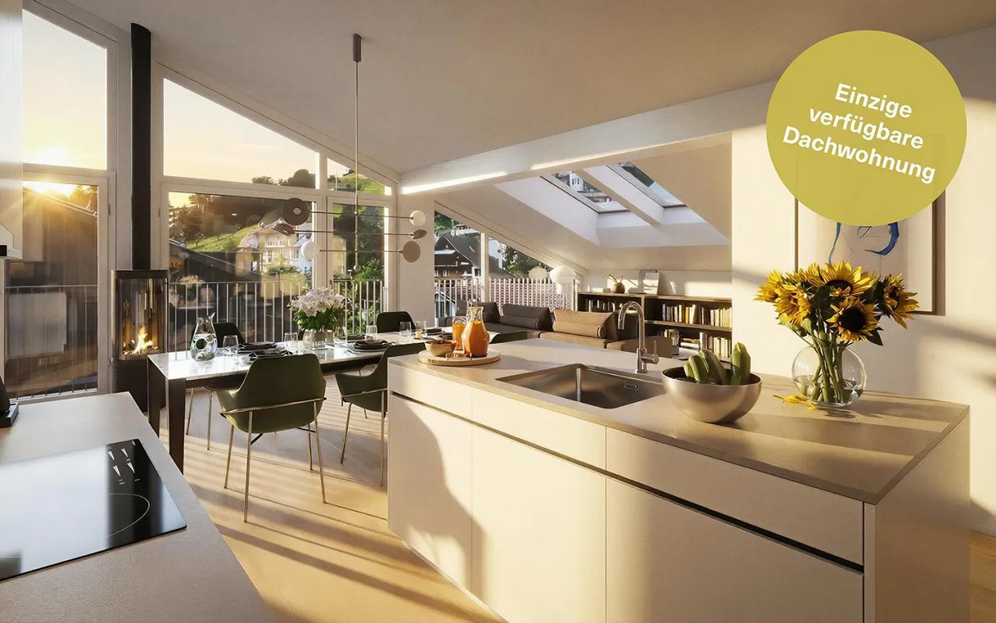 Dachwohnung mit Seeblick - Foto 1 von 8