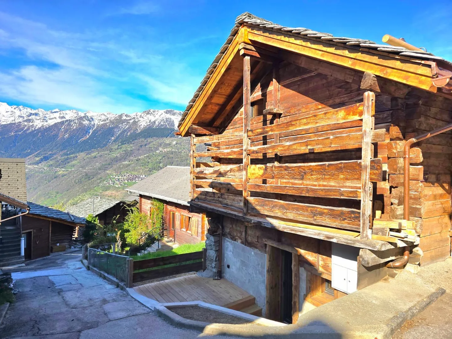 Magnifica fienile ristrutturato a Mase con terrazze, vista e parcheggio (Val d'Hérens) - Foto 21 di 23