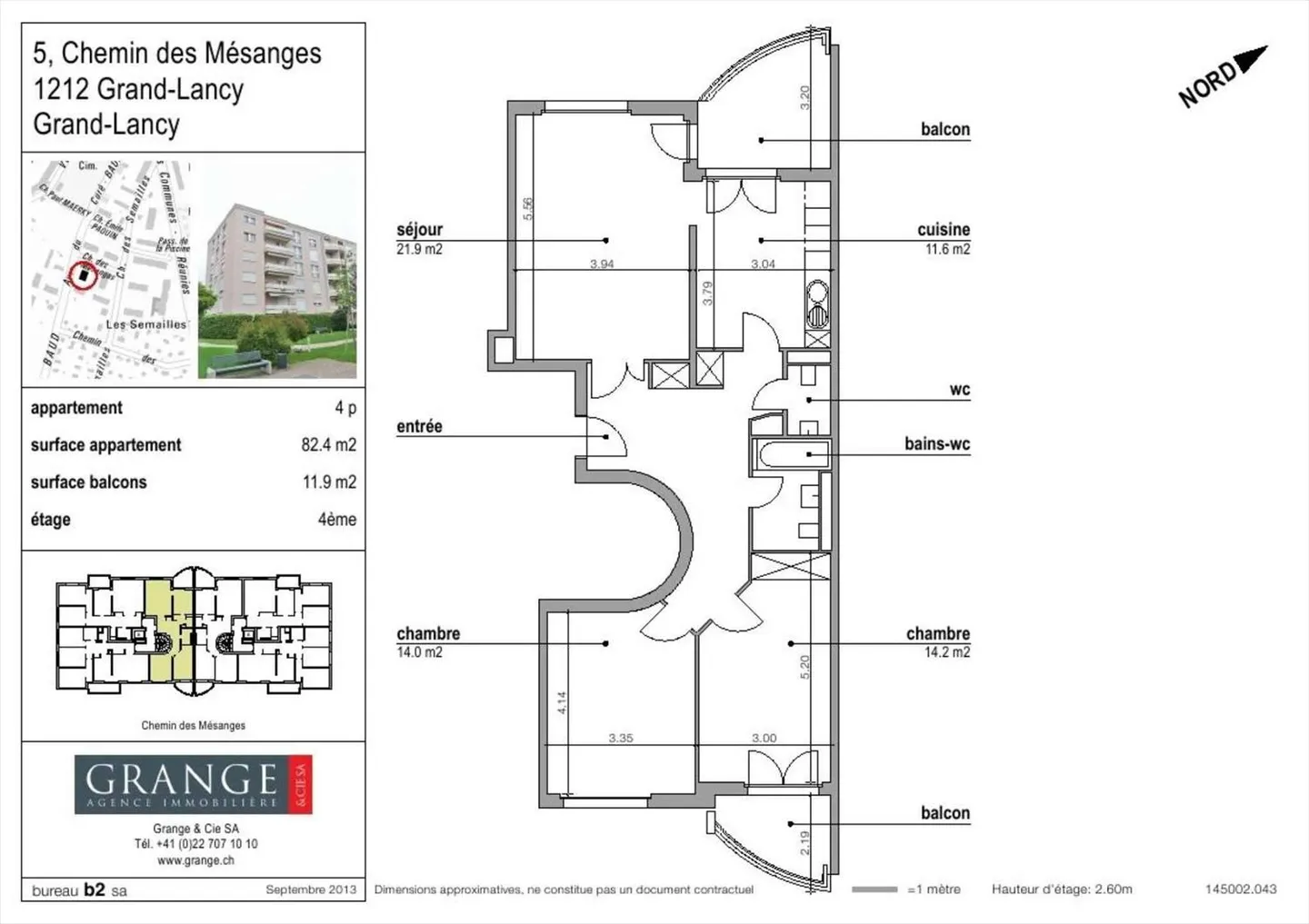 Appartement 4 pièces - Photo 2 sur 2