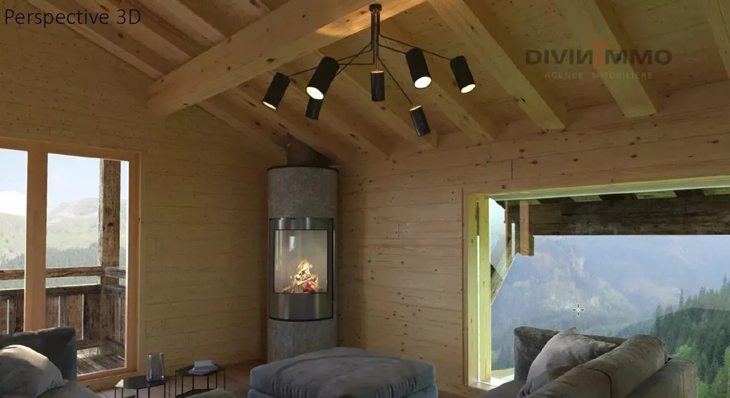 5.5-room luxury chalet on plan, panoramic view. - Photo 2 of 4