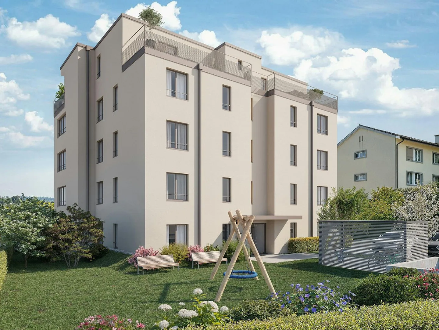 4.5-Zimmerwohnung mit grossem Balkon im Neubauprojekt "Unterhofen" ... - Foto 2 von 8