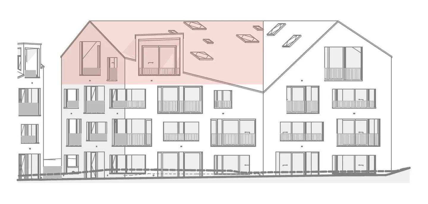 Stilvolles Penthouse mit Aussicht - Foto 10 von 13